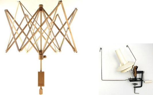 Large Umbrella Yarn Swift / Large Metal Ball Winder Kombination # 7