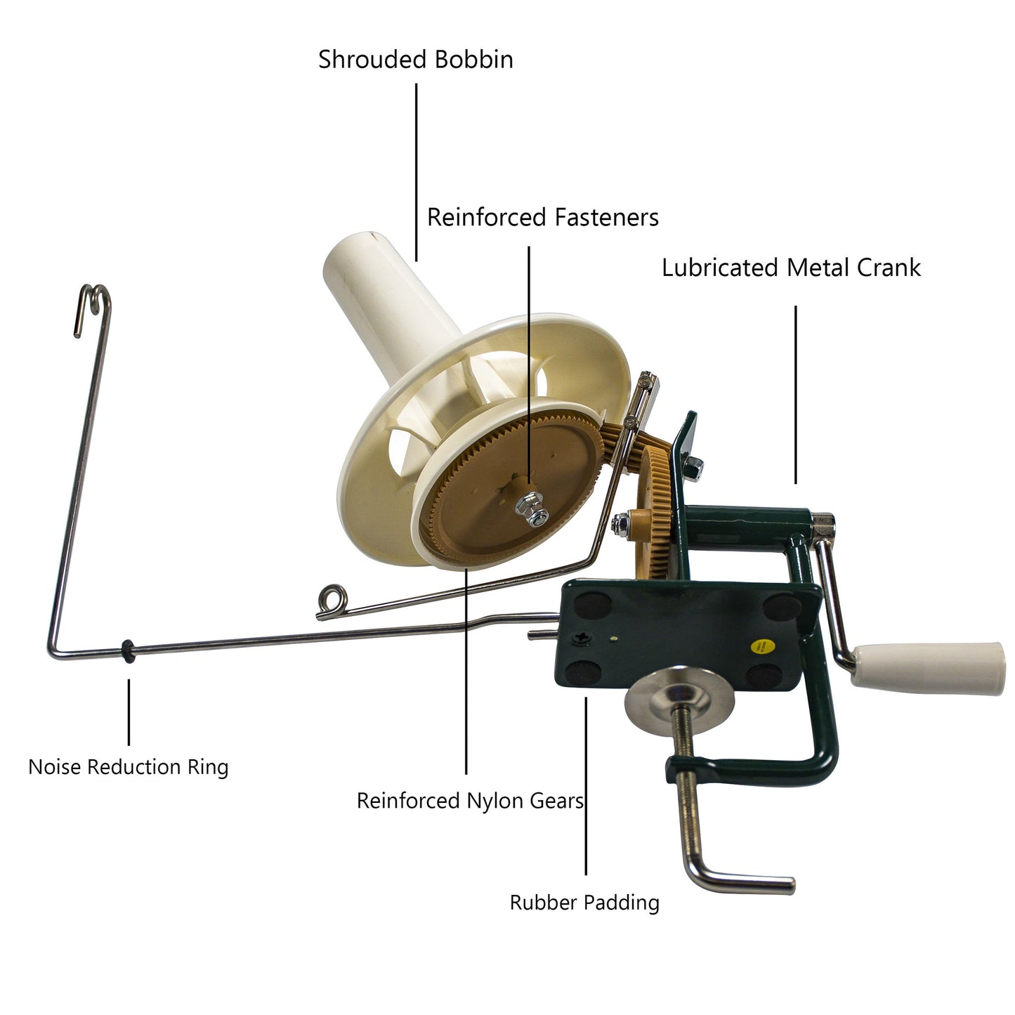 Large Metal Yarn Ball Winder 283 g - Heavy Duty