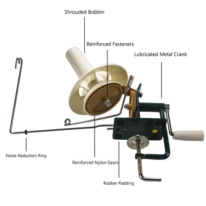 Large Metal Yarn Ball Winder 283 g - Heavy Duty