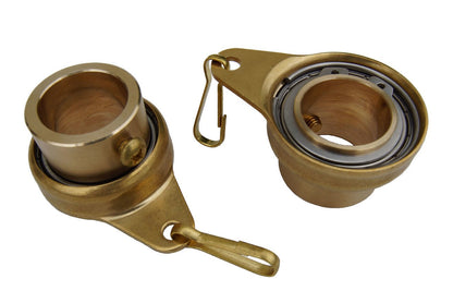 Non Tangle Flagpole Swivel / Rotationsring, Messing Spinner mit rostfreiem Stahllager - 1 ', Packung von 2 - Importiert