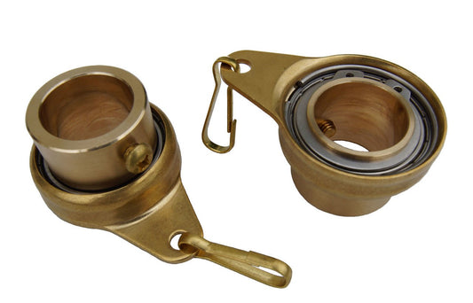 Non Tangle Flagpole Swivel / Rotationsring, Messing Spinner mit rostfreiem Stahllager - 1 ', Packung von 2 - Importiert