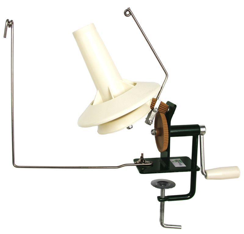 Tabletop Amish Style Yarn Swift / Large Metal Ball Winder Kombination # 6